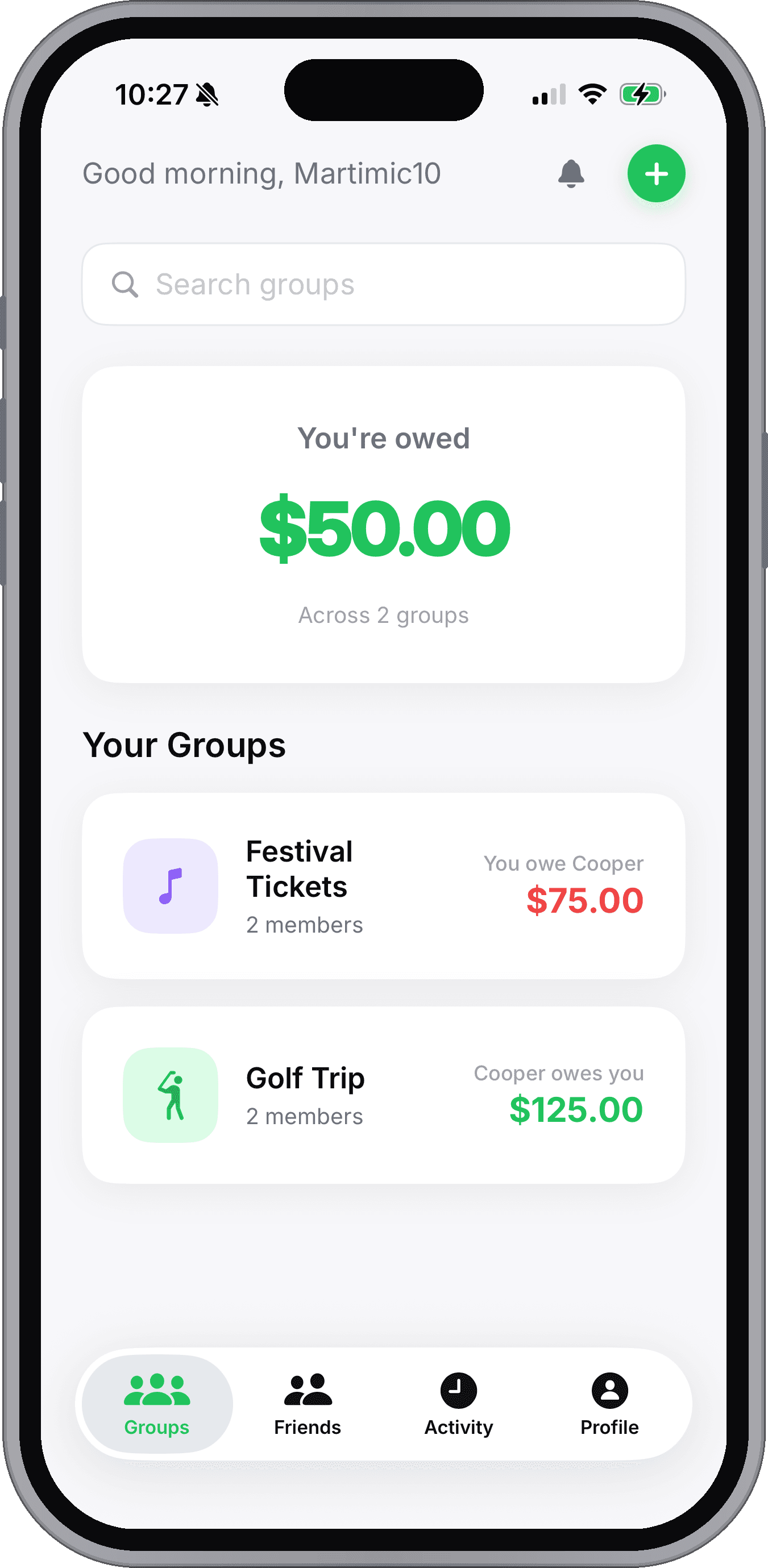 Breezy app on iPhone